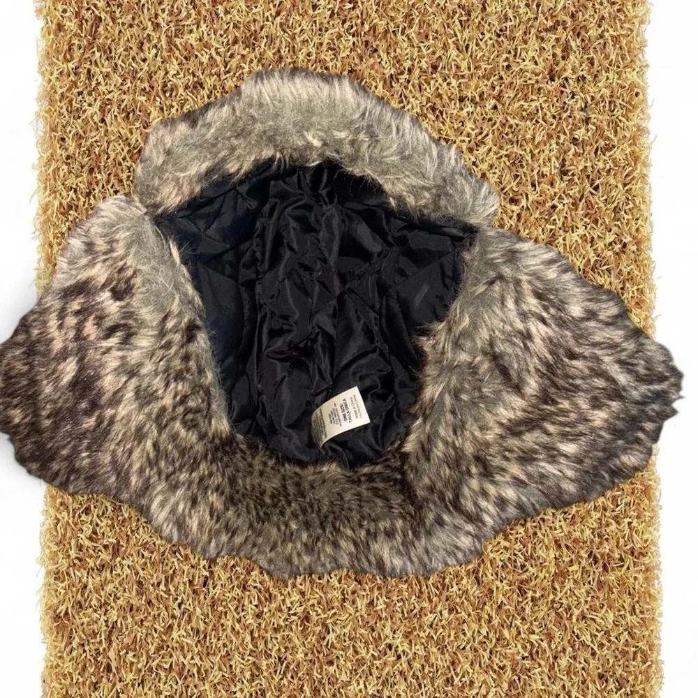 Camouflage Aviator Hat with Faux Fur Trim